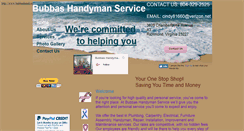 Desktop Screenshot of bubbashandymanservice.net